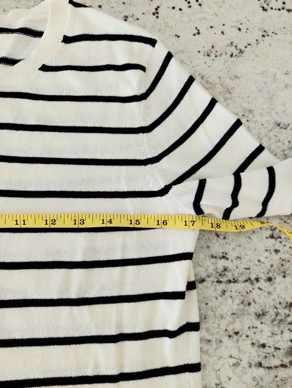 Gap Black & White Stripe Long Sleeve Crew Neck Cardigan Size S - Picture 10 of 13